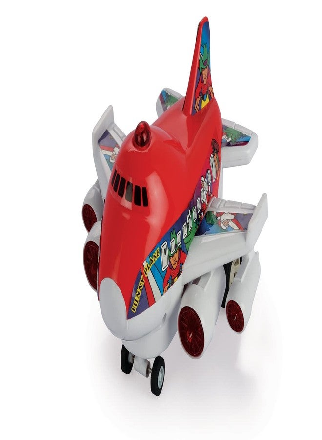 Shinsei Funny Plane Maintenance Free Pullback Spring Action Race Toy Gift for Boys 3+ Years. Strong ABS Plastic, NO Sharp Edges, BIS Certified. Pack of 1, Color Red - Image 1